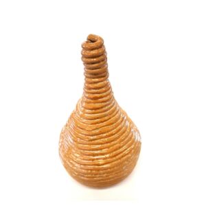 Keramische 'Draaivaas' herfstgoud ø25cm - Lucienne Cornelissen