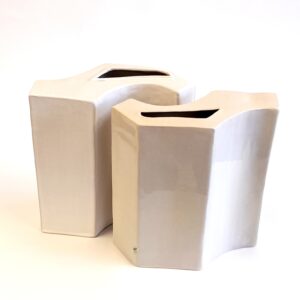 Kempenhaeghe vaas (hoog) wit - Afbeelding 3
