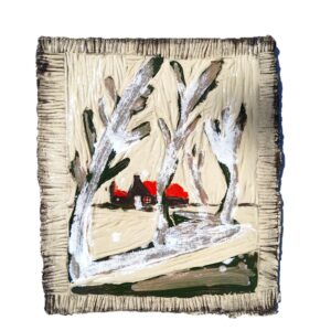 Kleidruk 'Rood Hoeveke' - Johan Pittoors